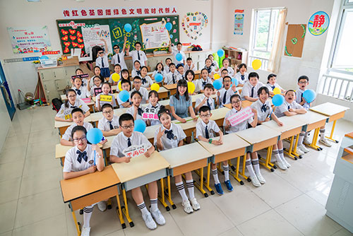 临安小学生毕业季集体照拍摄